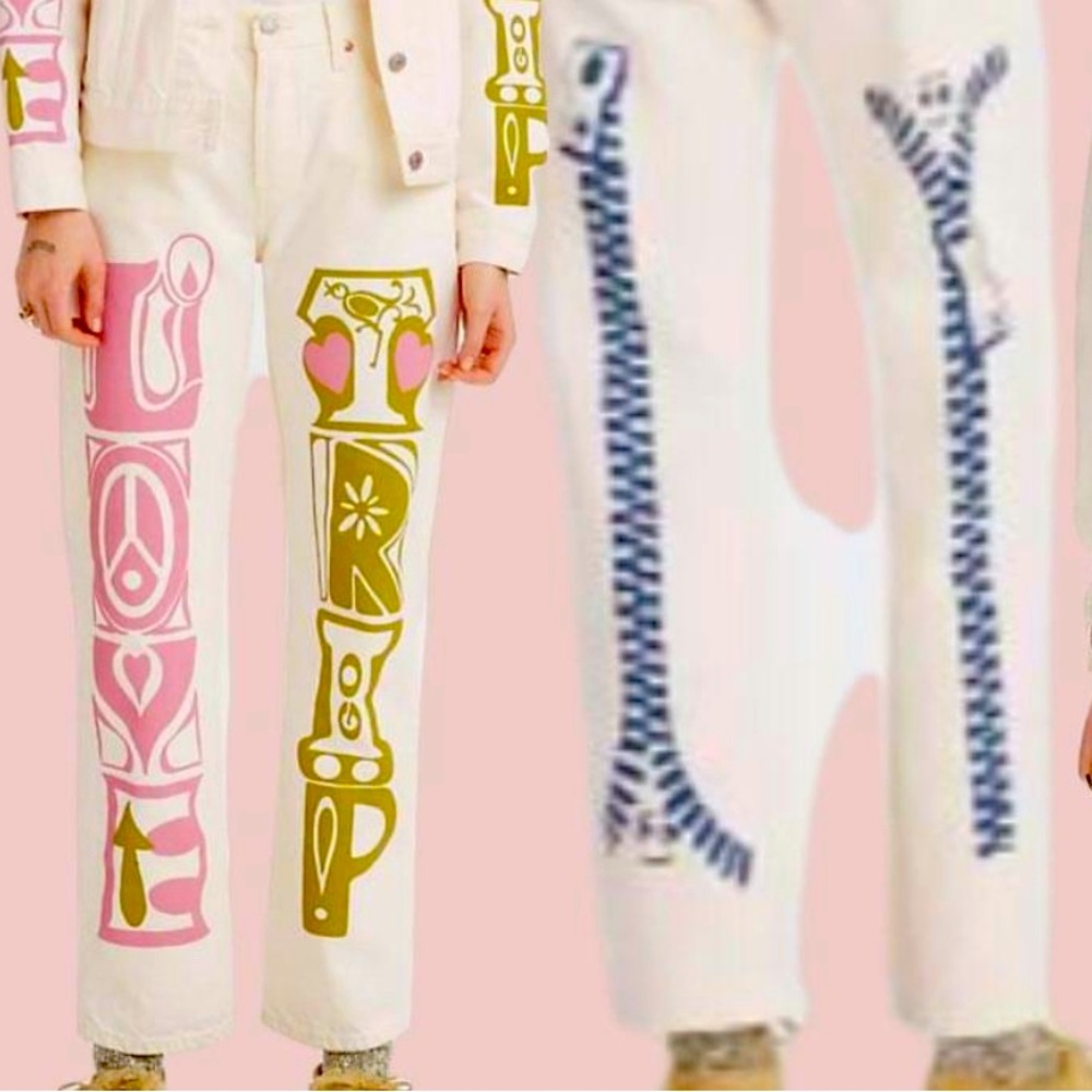 LEVI’S 501 90’s Crazy Legs Summer of Love Collection - Picture 6 of 16